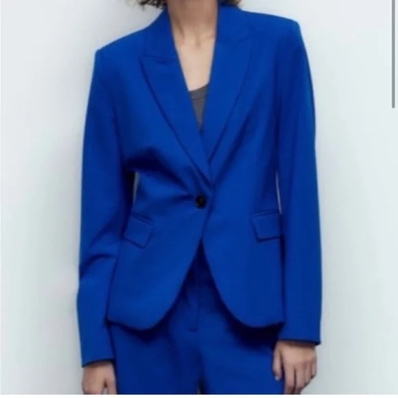 Zara basic blazer royal blue Size XS - Picture 1 of 13